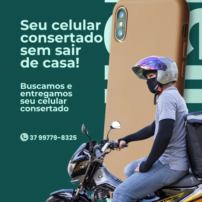 GMG Shop Cell busca e entrega seu celular consertado em casa, sem você sair de casa